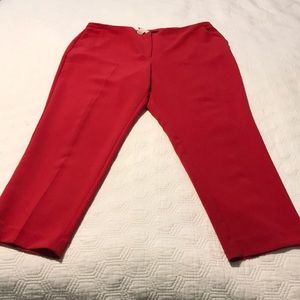 Red dress pants Chico’s size 3